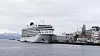 Cruiseskipet Viking Sky har til nå ligget i Molde havn.