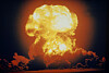 Det merkes når en hydrogenbombe detoneres, som denne på Bikini-atollet i 1954.