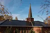 Berg kirke i Trondheim er en arbeidskirke fra 1972. Kirken har fått integrerte solceller i taket.