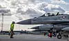 Danske F-16 kampfly under Arctic Challenge Exercise 2023.
