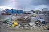 På Melkøya er Equinor godt i gang med arbeidet med elektrifiseringen av LNG-anlegget, her fra februar i år. I denne gropen skal kablene komme opp. Foto: Jonny Engelsvoll, Equinor