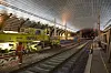 Den siste delen av toget og svillevognene har vanlige 'toghjul', og kjører på skinnene det selv bygger.4_72