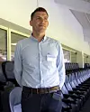 Den franske forskeren Philippe Poullain har 3D-printet en kommunal bolig i Frankrike. I mai gjestet han et Sintef-seminar i Oslo. Foto: Tuva Strøm Johannessen