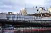 Foreløpig reparasjon av KNM Helge Ingstad for å kunne sjøsette og den igjen. Skipet var imidlertid ikke til å redde. Bilde: Emil Wenaas Larsen / Forsvaret