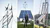 Energipark: Tore Neverås har bygd opp solcelle- og vindparken i hagen sin siden 2011. Teknologien blir stadig bedre og billigere.