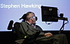FORKLARTE: Her er professor Stephen Hawking under pressekonferansen hvor det nye systemet ble forklart.