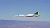 Boom XB-1 under flyvningen 10. februar.