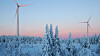 Når det er svært kaldt, er det gjerne lite vind. Det gir høye strømpriser. Stamåsen vindpark i Jämtland og Västernorrland fylker eies av Statkraft.