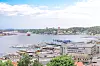 Oslofjord på vei inn til Sandefjord. Skipet er koblet til landstrøm mens den ligger til kai hele natta. Det sparer beboere for støy og lokal forurensning. Bilde: Jon Inge Nordnes/Allegro/Fjordline