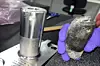 Dette udaterte bildet fra NASA viser biten som skal stamme fra den internasjonale romstasjonen og traff et hus i Florida i mars.