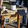 Prototypen står på taket av Ingeniørenes hus, hvor Greenbeat har kontor. Foto: Greenbeat