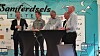 Samferdselsminister Jon-Ivar Nygård (Ap), Erling Sande (Sp), Trond Helleland, (H), Morten Stordalen, (Frp) og Lars Haltbrekken (SV)