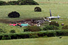 Krasjstedet i Sourton Down i Devon der et Royal Navy-helikopter styrtet natt til onsdag.
