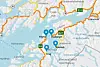 De to fergesambandene over Tysfjorden i Nordland binder Norge sammen. Illustrasjon: Statens vegvesen