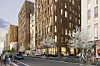 Nytt kontorbygg og hotell rett ved Drammen stasjon. Foto: RIFT
