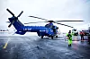 Dette er det ene av H225-helikoptrene som ble brukt i Hammerfest, og nå skal bli redningshelikopter på Island. Foto: Eirik Helland Urke