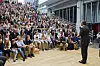 Statsminister Jens Stoltenberg (Ap) fortalte om sine matteproblemer som skoleelev på alle trinn da han ønsket velkommen til første skoledag på Frydenberg skole i Oslo mandag.