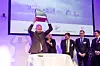 Fornøyd: Olje- og energiminister, Tord Lien, hevet Planen for utbygging og drift av Johan Sverdrup-feltet over hodet da han mottok den tidligere i år.