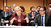Statsminister Erna Solberg og Konsernsjef Remi Eriksen i DNV GL.