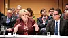 Statsminister Erna Solberg og Konsernsjef Remi Eriksen i DNV GL.