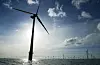 Vindturbiner i Nordsjøen utenfor kysten av Danmark på et bilde fra 2009.