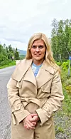 Fylkesrådsleder Kristina Torbergsen mener dette er måten å bygge vei på Foto: Troms og Finnmark fylkeskommune