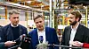 I fjor besøkte energiminister Terje Aasland hydrogenselskapet NEL på Herøya samen med visekansler Robert Habeck og daværende næringsminister Jan Christian Vestre. Foto: Olje- og energidepartementet