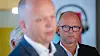 Finansminister Trygve Slagsvold Vedum (t.v.) og NHO-direktør Ole Erik Almlid barket sammen om budsjettet. Vedum tegnet et bilde av en ny virkelighet og ba NHO tenke seg nøye om hver gang de ønsker seg noe finansiert over offentlige budsjetter.