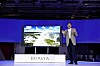 BARNET SKAL HETE ULTRA: Sjefen for Sony møtte opp på IFA i Berlin i august for å introdusere selskapets nye 4K-TV. Nå må de døpe den om til Ultra HD.