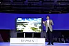 BARNET SKAL HETE ULTRA: Sjefen for Sony møtte opp på IFA i Berlin i august for å introdusere selskapets nye 4K-TV. Nå må de døpe den om til Ultra HD.