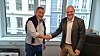 Gilles Rolland, EGC Project Director i Eiffage, og Anton Husøy, Direktør Transportation i AFRY.