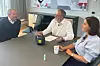 I ukens podkastepisode er vi på besøk hos Håkon Haugli (t.v.) i Innovasjon Norge, her sammen med TUs Kristina Fritsvold Nilsen og Jan M. Moberg.