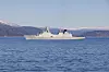 Den danske fregatten HDMS Niels Juel under øvelsen Arctic Dolphin 2025 tidligere i år.