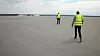 Å spasere rundt på høytlagertaket føles som å være på en flyplass. Foto: Knut Bjørheim