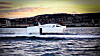 Flying Foil prototyp som slepes og testes i hastighet tilsvarende 40 knop.