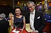 – Funnet av stedsansen var et enormt paradigmeskifte, men vi kunne ikke hvile der, sier May-Britt Moser. Her sammen med Edvard Moser under utdelingen av nobelprisen i Stockholm. Foto: Henrik Montgomery/NTB