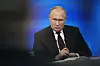 Informasjonskrigen skal ha tilspisset seg etter at Vladimir Putin beordret fullskala invasjonan av Ukraina. Bildet er fra en konferanse i Moskva i desember 2023.