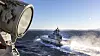 KNM Skudd passerer KNM Otto Sverdrup utenfor Trøndelagskysten under NATO øvelsen Trident Juncture 2018.