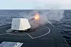 76mm kanon skyter på KNM Otto Sverdrup utenfor Trøndelagskysten under Nato-øvelsen Trident Juncture 2018. Foto: Gorm Kallestad/NTB Scanpix