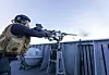 Besetning skyter med 12,7 mm på KNM Otto Sverdrup utenfor Trøndelagskysten under Nato-øvelsen Trident Juncture 2018. Foto: Gorm Kallestad/NTB Scanpix