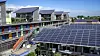 Selger strøm: De nyeste byggene i Vauban har sydvendte skråtak med solceller. Tidvis produserer disse mer enn byggene bruker og strømmen ledes til andre strømkunder.