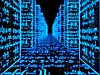 USLÅELIG KOMBINASJON: Sofistikerte matematiske modeller og serverskap med superdatamaskiner på rekke og rad styrer aksjemarkedene mot både vekst og fall. (iStockphoto)