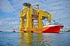 Plattformen fikk los fra Skudenes havn og inn til Haugesund.