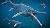 Denne 3D-illustrasjonen viser hvordan forskerne antar at en ichthyosaur så ut, basert på flere fossilfunn. Illustrasjon: Shutterstock / NTB