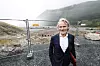 Eirik Frantzen sier til BT at han ønsker ikke å kommentere sin egen lønn, og viser til svarene fra styrelederen. Bildet er tatt ved Akers nye datasentertomt i Narvik.