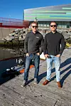 (f.v.) Eirik Hovstein og Kristoffer Fortun i Maritime Robotics Foto: Marius Valle