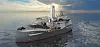 Ulstein SX222 har Twin X-Stern. Det blir som hekk eller baug i begge ender – for å kunne operere i tøffere vær. Illustrasjon: Ulstein