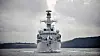 Dette bildet av HMS Somerset i nærheten av Plymouth er fra 2011 og har Boeing Harpoon-launchere som nå er byttet ut med utskytningsramper for NSM.