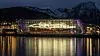 MS Finnmarken by night.