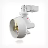 Azipod Dmed propellbadene i hylse for beskyttelse og økt manøvreringsdyktighet.